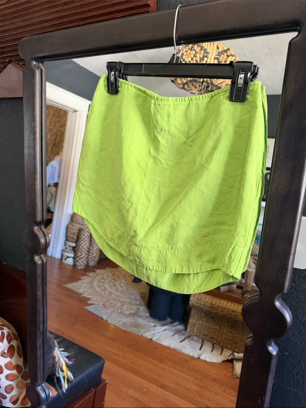 JW ANDERSON Neon Lime Mini Skirt - Picture 4 of 5